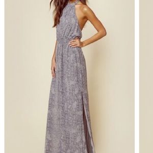 Planet Blue - The Jetset Diaries Halter Maxi